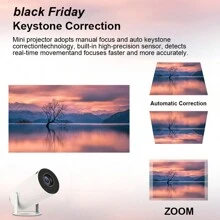 XBJ Proyector Inteligente 4K HD, Sistema Android 11, Proyector Doméstico Enchufe Europeo, 390ANS1 HY320, Conexión Wifi Inalámbrica a Teléfono Móvil y Computadora, Proyector Portátil Calidad Cine 1920*1080P, Resto Oficina Comercial