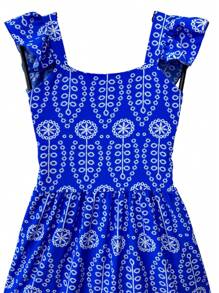 TRES MARIAS PRINTED YOUTH DRESS - SIZE 8 TO 16 - Màu xanh Cadet - Xem 3