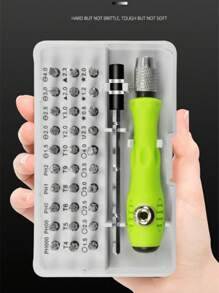 1 套 32 合 1 迷你磁性精密螺丝刀套装，碳钢螺丝刀套装，现代家用磁性螺丝刀套件，小型螺丝刀套装，父亲节礼物，必备家用工具（星形、Y 形、梅花形、三角形、十字形、平头、U 形、六角形）适用于眼镜笔记本电脑智能手机手表玩具维修