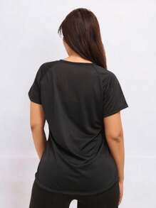 Women Sports Tees & Tanks - 黑色 - 查看 4