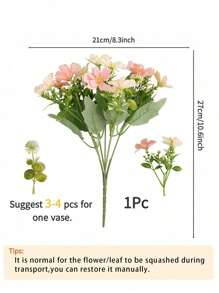 1Bunch/3Bunches Artificial Butterfly Daisies Bouquet,Artificial Flowers,For Handheld Flower Arrangement Wedding,Home,Living Room,Coffee Table Decor,Outdoor Home Decor,Festival,Bride's Bouquet,Valentine's Day Gift,Flowers Arrangement.