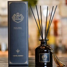 1pc 50ml Fragrance Deodorizer Aromatherapy, Large Capacity Vertical Rattan Diffuser For Air Freshening, Random Style