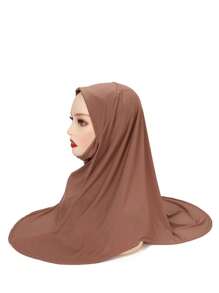 1 件刺绣个性化全颈罩围巾内盖头巾帽女士帽子伊斯兰弹性头巾头巾帽，母亲节礼物 - 彩色 - 查看 13