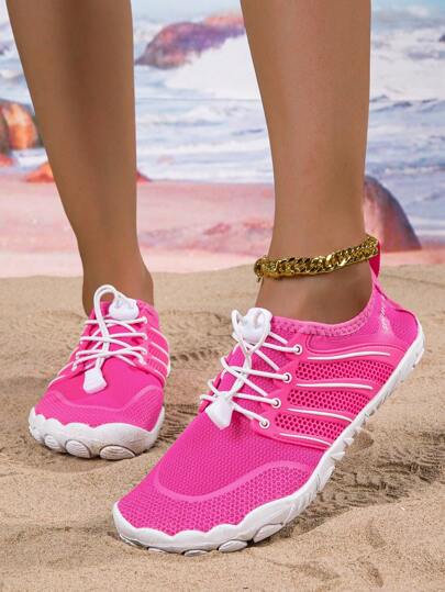 Women's Outdoor Beach Shoes, Couples Wading Shoes, Water-Resistant Breathable Non-Slip Water Shoes For Fishing, Beach, Swimming, Quick Drying