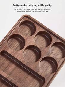 胡桃木色双层珠宝盒耳环项链等配饰收纳盒女士木质珠宝收纳盒适合情人节生日礼物 - 彩色 - 查看 10