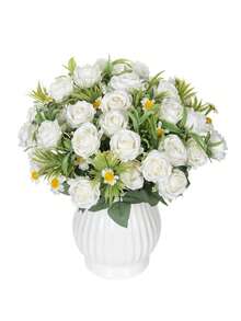 1PC/2PCS 人造花-玫瑰、丝绸玫瑰、假植物、家居、餐厅、客厅、户外花园装饰、插花艺术、摄影道具、秋季、春季、花瓶、花墙、花环、新娘花束、婚礼装饰、DIY 花环材料、生日派对装饰材料、家居装饰配件、情人节、新年礼物 - 彩色 - 查看 16