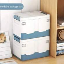 Storage Box Foldable Book Box Student Classroom Organizing Box Snack Toy Storage Box Living Room Extra Large With Lidbedroom,Organizer,Organiser,Home Storage,White T Shirt Women,Black Pants Women,Ladies Winter Clothes,Dress,Winter Clothes For Ladies,Elegant Woman Dresses,White Shirt For Ladies,Long Sleeve,White Jumpsuit For Women,Spring Dresses For Women,Spring Outfits For Women,Spring,Spring Clothes,Minimalist,Summer Tops - White - View 2