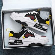 Pantofi casual pentru bărbați, pantofi sport, pantofi pentru skateboard la modă, încălțăminte de primăvară/vară pentru studenți - Negru - Vizualizare 1