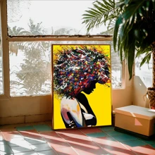 1pc Colorful Graffiti Canvas Wall Art Painting,Wallpaper Poster,Ideal Gift For Bedroom Living Room Corridor, Wall Art, Wall Decor, Room Decoration,Desktop Decoration,Water Proof Uitable For Bedroom, Living Room, Study Room, Hotel Bar, Corridor, Waterproof Mural