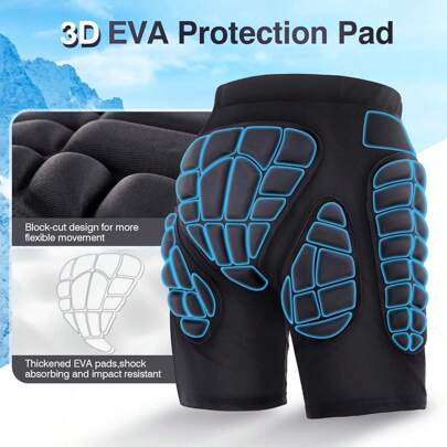 1pc Boyfriend Style Men's Sports EVA Anti-Collision Hip Protector, High Elasticity For Skiing, Ice Skating, Roller Skating Ski Outfits