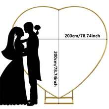 New Cross-Border Wedding Metal Ring/Heart-Shaped Arch Balloons/Flower Stands, Suitable For Birthday, Wedding, Valentine's Day Proposal, Bridal Shower, Anniversary Party Decoration, Wedding Decor, Home Decor, Room Decor Party Favors Bride Gifts Graduation Birthday Decorations Party Decorations Bachelorette