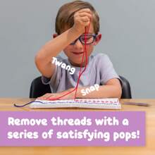 DIY Braided Drawing Board With Colorful Ropes, Educational Craft Set For Fine Motor Skills & Handwork, Random Color Threading Pen Included