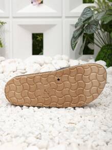 Sandalias casuales cómodas con plataforma de cuña de corcho y hebilla de metal para mujeres