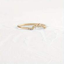 Set de 2 anillos de compromiso con cristal de corte princesa, anillo de boda único y artístico, decoración de novia, regalo para aniversario de boda o Día de San Valentín