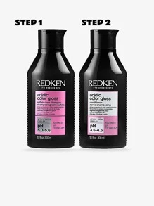 Dầu gội Redken Acidic Color Gloss, không chứa sulfat, làm sạch nhẹ nhàng, sáng bóng như thủy tinh, dành cho tóc nhuộm 300ml - trắng - Xem 2
