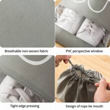 5pcs/Set Shoe Storage Bag With Thickened Non-Woven Fabric Strap Mouth Large Capacity Travel Waterproof Shoe Bag Moistureproof