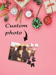 1pc, Custom Puzzles, Custom Photos, DIY Personalised Decompression Puzzles, 500/1000 Pcs,Custom Photo Puzzles, Wedding Gifts, Custom Holiday Party Supplies, Gifts For Good Friends, Family With Unique Memories, Christmas Gifts - Multicolor - View 2