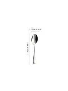 4/8/12pcs Stainless Steel Small Spoons (4.4Inch*0.9Inch), Coffee Stirring Spoons, Teaspoons