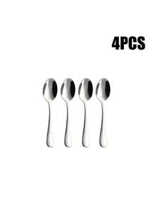 4/8/12pcs Stainless Steel Small Spoons (4.4Inch*0.9Inch), Coffee Stirring Spoons, Teaspoons