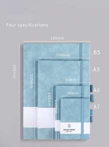 1 buc A7 culoare solidă caiet de birou jurnal portabil student scriere notepad birou întâlnire caiet de schițe caiet aproximativ 100 de coli/200 de pagini 11 * 8 cm / 4,33 * 3,15 inch