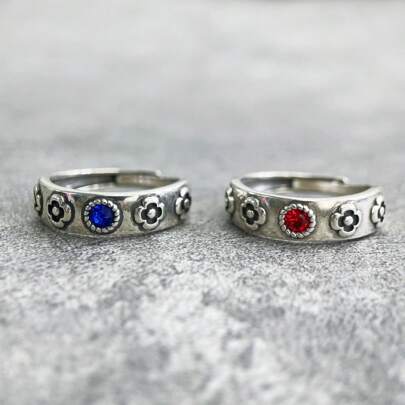 Anillo ajustable con forma de aullido con inspiración en el Anillo de Sophie, de color plateado y brillante, joyería de accesorios para pareja