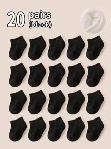 20 Pairs Kids/Baby No Show Ankle Socks, Comfortable For Spring And Summer - Multicolor - View 17