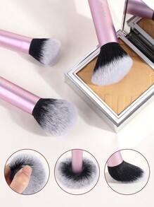 MAANGE 13Pcs Professional Facial Aluminum Tube Makeup Brushes,Powder Brush Contour Brush Blush Brush Pointer Brush Highlight Brush Shadow Brush Eyeshadow Brush Blending Brush Eyebrow Brush Eyelash Brush Concealer Brush Easy And Beautiful Face Makeup,Brushes With Soft Hair For Easy Carrying Beginners In Makeup,Gift For Women&Girl - 粉色 - 查看 9