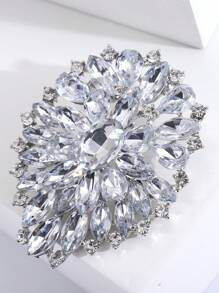Trâm cài pha lê đính đá Rhinestone Cluster Trâm cài cho phụ nữ Trâm cài thủy tinh lớn Thời trang Phụ kiện thường ngày Quà tặng - Kính lớn - Xem 4