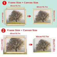 SURELIFE 1Set DIY Canvas Wood Frames Kit 30x40 40x60cm Pine Wooden Picture Frames DIY For Oil Canvas Wall Art Painting Diamond Painting Frame Wooden Bar Thickened Silk Frame Painting Exercise Home Decor - Nhiều màu - Xem 15