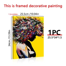 1pc Colorful Graffiti Canvas Wall Art Painting,Wallpaper Poster,Ideal Gift For Bedroom Living Room Corridor, Wall Art, Wall Decor, Room Decoration,Desktop Decoration,Water Proof Uitable For Bedroom, Living Room, Study Room, Hotel Bar, Corridor, Waterproof Mural