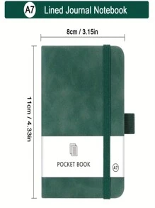 1 buc A7 culoare solidă caiet de birou jurnal portabil student scriere notepad birou întâlnire caiet de schițe caiet aproximativ 100 de coli/200 de pagini 11 * 8 cm / 4,33 * 3,15 inch