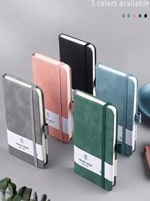 1 buc A7 culoare solidă caiet de birou jurnal portabil student scriere notepad birou întâlnire caiet de schițe caiet aproximativ 100 de coli/200 de pagini 11 * 8 cm / 4,33 * 3,15 inch