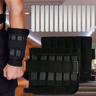 Peso ajustable Brazo Correas de peso Tobillo Peso Sacos de arena Correr Fitness Trotar Equipo de entrenamiento de fuerza Gimnasio Equipo de pesas con bloques de acero
