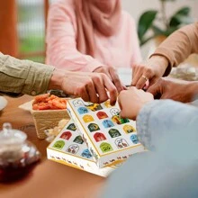 5 szt. 30-dniowe pudełko na prezenty z odliczaniem owiec gwiazdy wzór księżyca papier niespodzianka pudełko na kalendarz adwentowy pudełko na urodziny prysznic artykuły imprezowe pakowanie prezentów