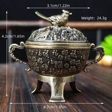 1pc Elephant Incense Burner, Metal Animal Elephant & Bird Shaped Incense Holder, Suitable For Spa, Yoga & Meditation, Home Decor & Unique Gift Idea, Incense Stand, Room Decor, Creative Incense Plate