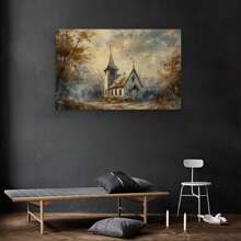 Wooden   Canvas   Country Road Wall Art Prints For Home Decoration, Living Room & Bedroom, Festival Party Decor, Gifts, Ready To Hang