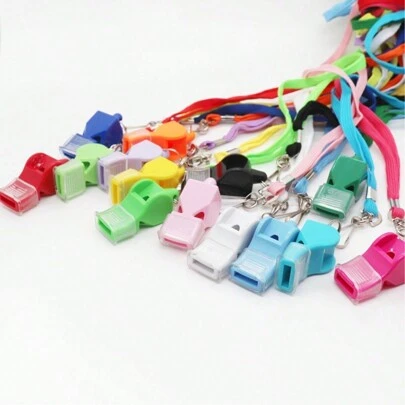 1/3 piezas Silbato de alta frecuencia inalámbrico de ABS de colores múltiples, silbato para exteriores para baloncesto, fútbol, voleibol, árbitro deportes de plástico