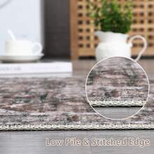 Vintage Bohemian Style Rugs Bedroom Large Size Area Rugs Washable Area Rugs Distressed Printed Rugs For Living Room Bedroom Office Dining Room