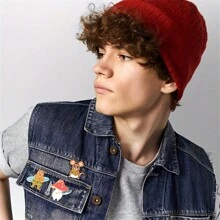 50/30/20/10 件随机混合珐琅胸针散装套装，翻领徽章，卡通植物珐琅别针套装，趣味纽扣别针饰品，适用于背包、衣服、帽子、夹克装饰礼物（颜色/图案随机） - 圖案 - 查看 8