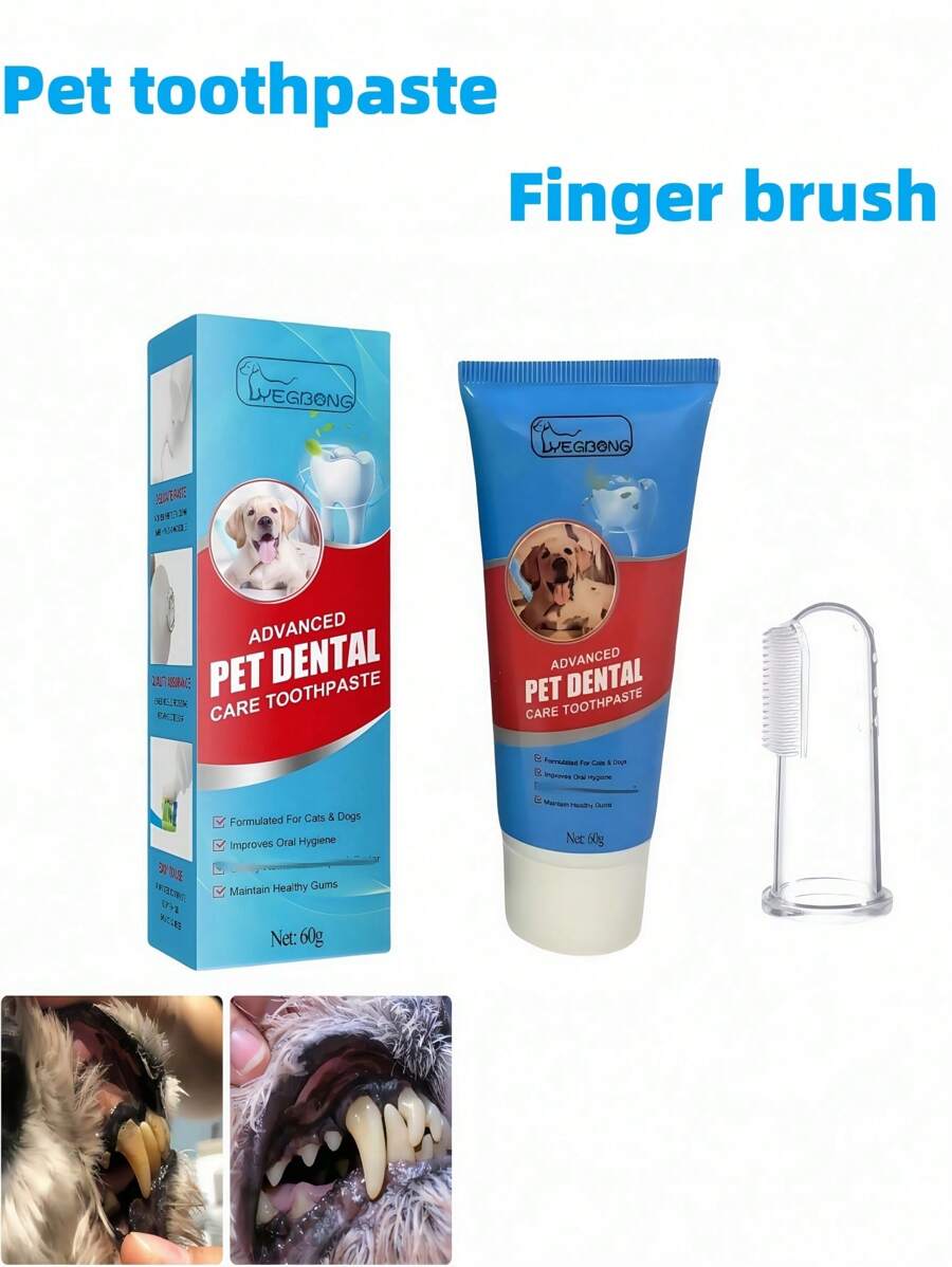 Pet Toothpaste, Freshens Breath And Removes Tartar For Cats & Dogs ...
