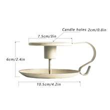 Vintage Rustic Small Iron Candle Holder, Tea Cup Shaped, Suitable For Aromatherapy Candle, Wedding Decor, Living Room And Bedroom, Luxury Decoration