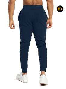 BIG CITY Jogger Deportivo De Moda Pants Para Hombre Slim Fit Strech - Azul Marino - Ver 4