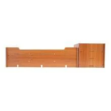 SanBouSi Monitorständer Holz Schreibtischaufsatz Monitorerhöhung Organizer mit Schubladen - Braun - Übersicht 6