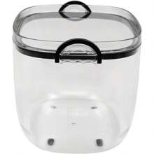 CNCEST Rice Storage Container 5L Modern Kitchen Container Food Storage Containers With Measuring Cup To Store Grains, Beans, Sugar, Flour Food Storage Box, Black - Black - View 8