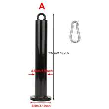 Fitness Loading Pin Pulley Cable System Attachment Dumbbell Rack Home Gym Workout Strength Training Weight Lifting Exercises - Black - View 1