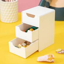 [ Great Value Recommendation ] Three Layer Drawer Storage Box, Jewelry And Cosmetics Storage Box, High Aesthetic Desktop Storage Box, [ 1 Piece ] Wall Mounted Three-Layer Mirror Cabinet Storage Box, Bathroom Washbasin Storage Box"Back To School""School Supplies""The Spring Festival""Valentine's Day"