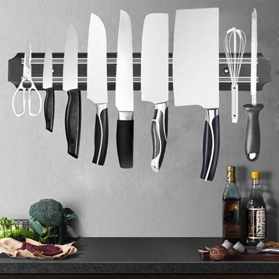 1pc, Magnetic Knife Holder For Wall, Magnetic Knife Strip, Powerful Magnet Knife Rack For Kitchen Knives, Magnetic Knife Bar, Creative Magnetic Knife Bar, Kitchen Accessaries,Valentine's Day Gift For Loved Ones