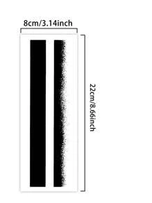 1Pc Line Stripe Tijdelijke Tatoeages Waterdicht Zweetbestendig Blijft 1-2 Weken Realistisch Kruidensap Anti-Wrijving Niet-Reflecterend Nep Zwarte Nep Tatoeages Voor Vrouwen En Mannen Tatoeagestickers Voor Arm, Borst, Been, Buik, Taille Modernistische Lichaamskunst
