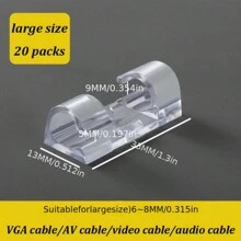 Self-Adhesive Cord Non-Marking Clips, No Damage Cable Wire Organizer Clamp For Desktop, Car Charging Cable Management - Multicolor - View 8