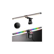 Curved Monitor Light Bar 51cm RGB Backlight Lamp Color Temperature Brightness Adjustable Eye Care No Glare Anti-Blue Screen Light Bar For Home Game Work - as pic - View 1